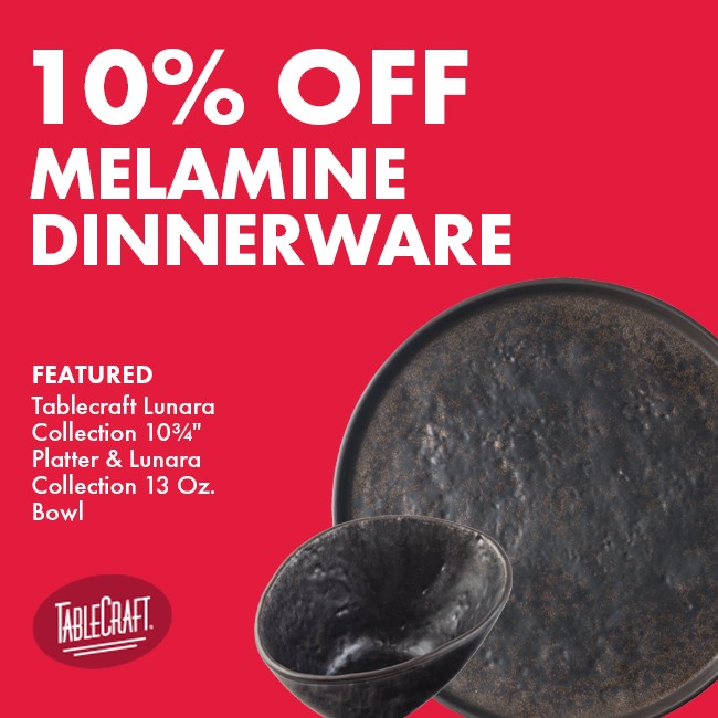 Save 10% on Melamine Dinnerware
